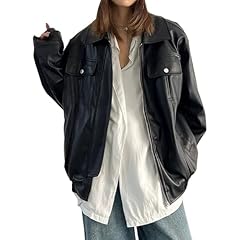 Oversized leather jackets for sale  Delivered anywhere in UK