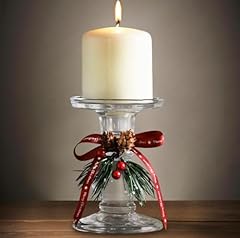 Christmas pillar candle for sale  Delivered anywhere in UK