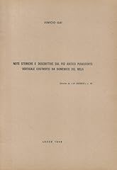 Note storiche descrittive usato  Spedito ovunque in Italia 
