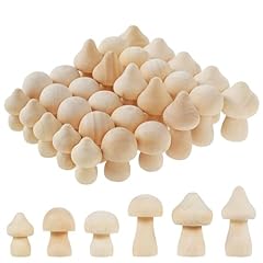 30pcs wooden mushroom for sale  Delivered anywhere in UK