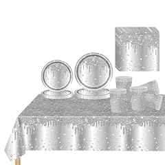 Pcs silver party for sale  Delivered anywhere in UK
