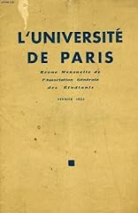 Universite paris fev. d'occasion  Livré partout en France