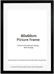 80x60cm black frame for sale  Delivered anywhere in UK