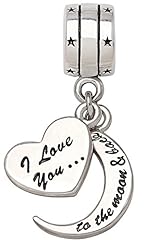 ALOV Sterling Silver"I Love You To The Moon and Back" for sale  Delivered anywhere in USA 