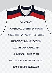 Bolton wanderers song for sale  Delivered anywhere in UK
