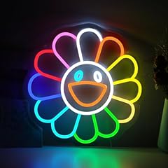 Smiling sunflower neon for sale  Delivered anywhere in USA 