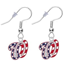 Washington nationals earrings for sale  Delivered anywhere in USA 