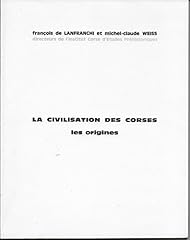 Civilisation corses. origines. d'occasion  Livré partout en France