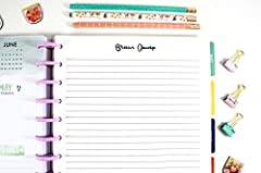 Used, Brain Dump Inserts for 11-Disc Big Happy Planner, Big for sale  Delivered anywhere in USA 