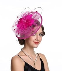Sinamay flower feather for sale  Delivered anywhere in UK