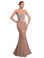 Women strapless rhinestone for sale  Delivered anywhere in USA 
