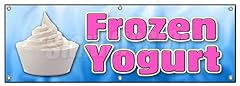 Frozen yogurt banner for sale  Delivered anywhere in USA 