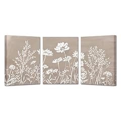 White wildflowers canvas for sale  Delivered anywhere in USA 