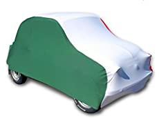 RAPID LUX [SMJ10.14] Telo Copriauto Jolly Antipolvere, Traspirante, Elasticizzato, su Misura per Fiat 500 Epoca. (Tricolore) usato  Spedito ovunque in Italia 