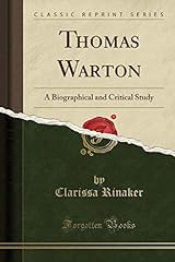 Thomas warton biographical d'occasion  Livré partout en France