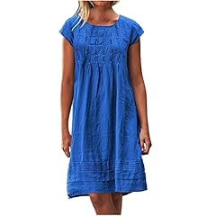 Cotton linen dresses for sale  Delivered anywhere in UK