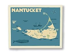 Nantucket map print for sale  Delivered anywhere in USA 