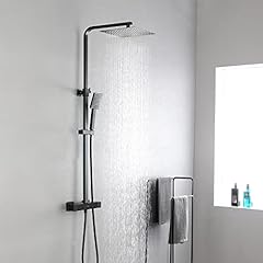 KAIBOR Edelstahl Duschsystem mit Thermostat Schwarz, gebraucht kaufen  Wird an jeden Ort in Switzerland