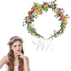 Floral crown headband for sale  Delivered anywhere in Ireland