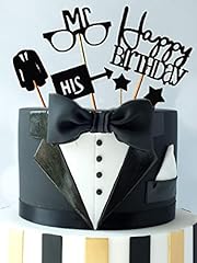 JeVenis Gentleman Birthday Cake Topper Husband Birthday for sale  Delivered anywhere in UK
