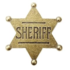 Sheriff badge gold for sale  Delivered anywhere in UK