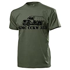 T-shirt GMC CCKW 353 US Army Truck Camion Oldtimer d'occasion  Livré partout en France