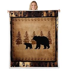 Bear throw blanket for sale  Delivered anywhere in USA 