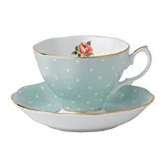 Royal Albert Polka Rose Formal Vintage Teacup and Saucer for sale  Delivered anywhere in Canada