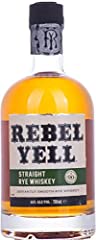 Rebel Yell Small Batch Rye Bourbon Whiskey, 70 cl, used for sale  Delivered anywhere in Ireland