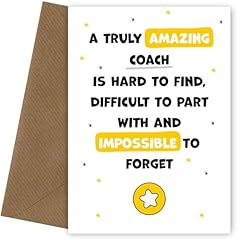 Coach thank card for sale  Delivered anywhere in UK