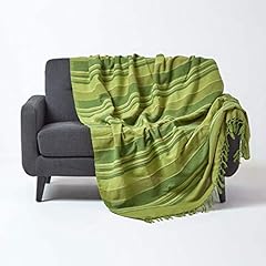 Homescapes green throw for sale  Delivered anywhere in UK