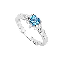 Blue topaz ring for sale  Delivered anywhere in UK