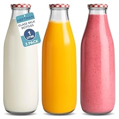 Heftman glass milk for sale  Delivered anywhere in UK