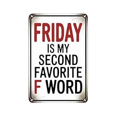 Friday humor tin for sale  Delivered anywhere in USA 