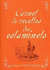 Carnet recettes estaminets d'occasion  Livré partout en France