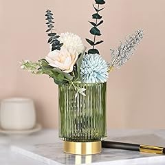 Glass vase gold for sale  Delivered anywhere in USA 