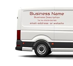 Personalised van decals for sale  Delivered anywhere in Ireland