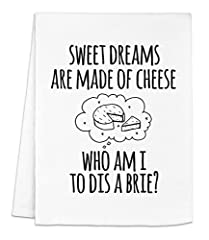 Funny Dish Towel, Sweet Dreams Are Made Of Cheese Who for sale  Delivered anywhere in USA 