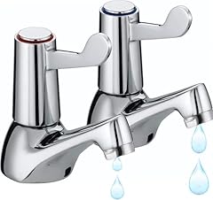 Basin taps pair for sale  Delivered anywhere in UK