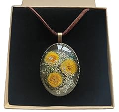 Sunflower helianthus necklace for sale  Delivered anywhere in USA 