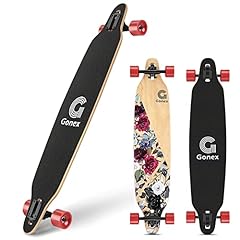 Gonex Longboard Skateboard, 42" Long Board Completo 9 Strati Acero Concavo Cruiser Per Ragazze Ragazzi Bambini Adulti e Principianti, Rosso usato  Spedito ovunque in Italia 
