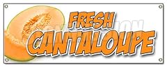 Fresh cantaloupe banner for sale  Delivered anywhere in USA 