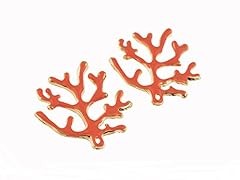 Emaillierte pendentif corail d'occasion  Livré partout en France