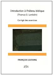 Introduction hébreu biblique d'occasion  Livré partout en France