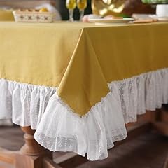 Artmagic ruffled tablecloth for sale  Delivered anywhere in USA 