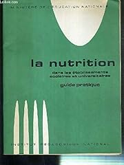 Nutrition etablissements scola d'occasion  Livré partout en France
