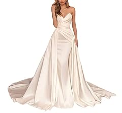 Brautkleid satin meerjungfrau gebraucht kaufen  Wird an jeden Ort in Deutschland