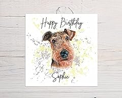 Personalised airedale terrier for sale  Delivered anywhere in UK