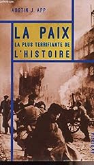 Paix terrifiante histoire d'occasion  Livré partout en France