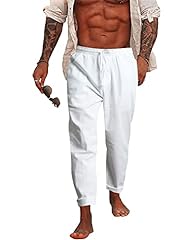 Nanameei linen trousers for sale  Delivered anywhere in UK